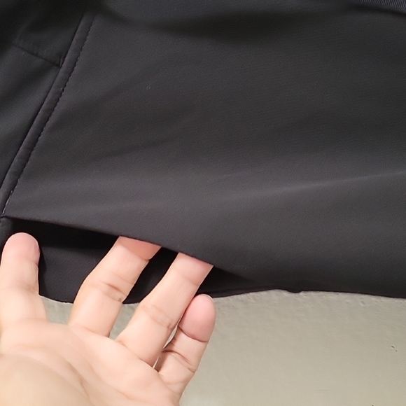 Athleta Midtown mid- rise trouser wide leg black athletic pants women's size 0 - Picture 4 of 15